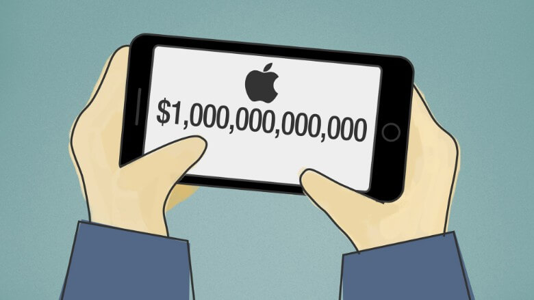 شرکت اپل یک تریلیون دلاری شد
