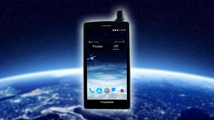 کمپانی Thuraya، به تازگی یک گوشی هوشمند را در معرض نمایش گذاشته است که، آن را نخستین گوشی ماهواره ای هوشمند مجهز به سیستم عامل اندروید می داند.